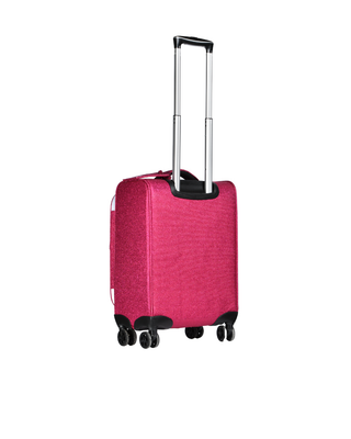 Fuchsia Dream Luggage with White Zipper