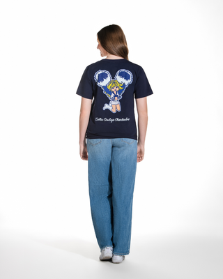 DCC Pom Pom Unisex Tee in Navy