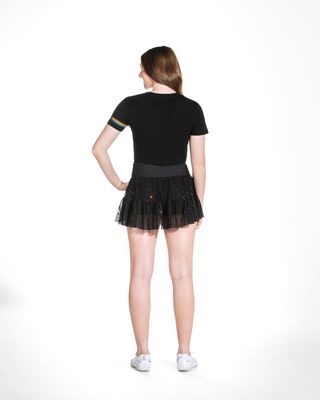 Be a Rebel Cropped Tee in Rainbow Crush