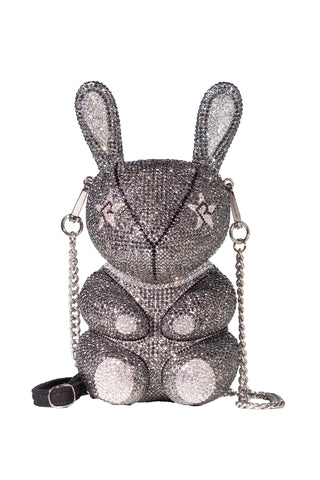 Crystal Rebel Rabbit Crossbody in Charcoal