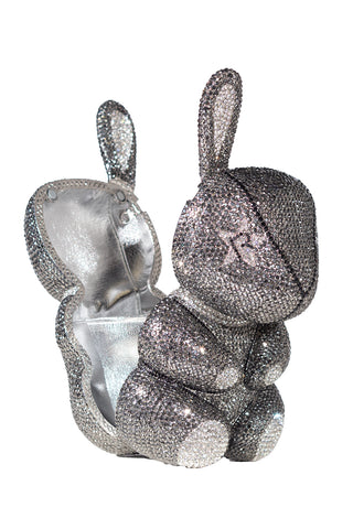 Crystal Rebel Rabbit Crossbody in Charcoal