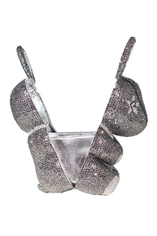 Crystal Rebel Rabbit Crossbody in Charcoal