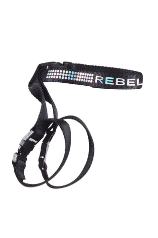 Rebel Pom Holder in Black Sequin