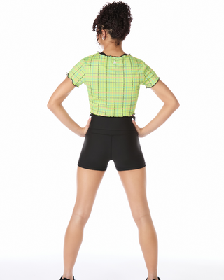 Black Girls Cheer She’s All That Plaid Crop Top - SPECIAL ORDER