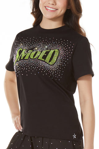 Club SMOED Sparkle Tee in Black
