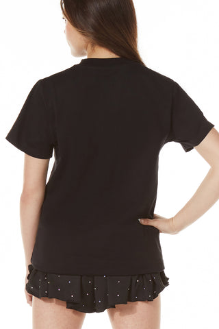 Club SMOED Sparkle Tee in Black