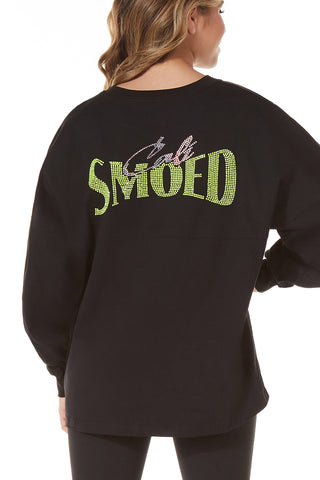 Club SMOED Sparkle Pullover in Black