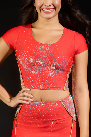 Miss America Cropped Tee with SuperNova