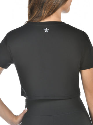Cropped Tee in Trick or Chic