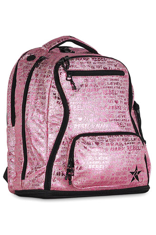 Signature in Pink and Black Rebel Dream Bag with Black Zipper