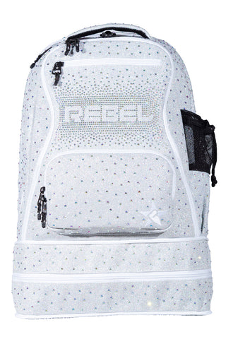 Opalescent with Crystal Scatter Rebel Dream Bag Plus with White Zipper