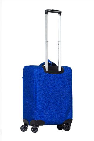 Royal Blue Rebel Dream Luggage with White Zipper