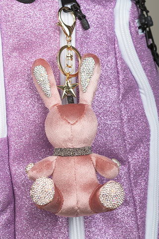 Rebel Level Replica Bunny Keychain in Rose Gold