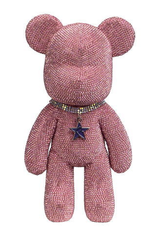 Rebel Collectable Crystal Bear in Pink