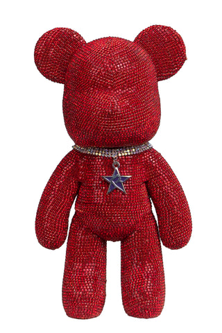 Rebel Collectable Crystal Bear in Red