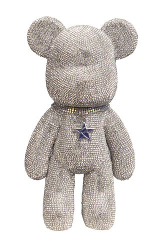 Rebel Collectable Crystal Bear in Silver