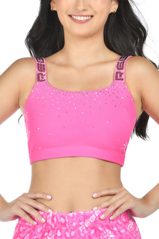 Kali Sports Bra in Electric Pink