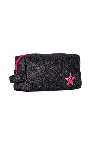 Imagine Rebel Makeup Bag with Pink Zipper