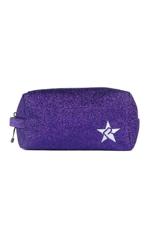 Amethyst Rebel Makeup Bag with White Zipper