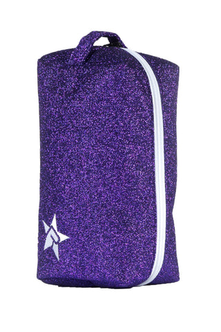 Amethyst Rebel Makeup Bag with White Zipper