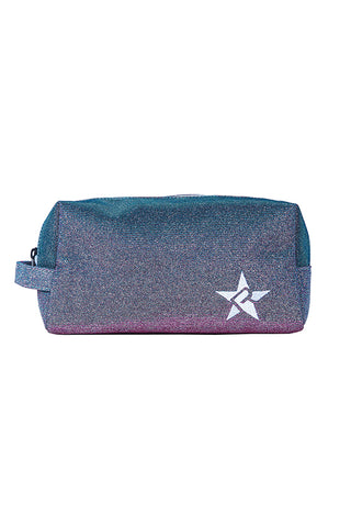 Vintage Mermaid Rebel Makeup Bag with White Zipper