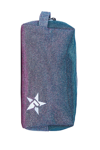 Vintage Mermaid Rebel Makeup Bag with White Zipper