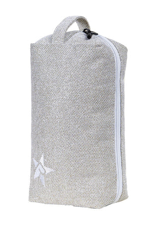 DiamondNet™ in Champagne Rebel Makeup Bag with White Zipper
