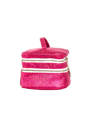 Diamondnet™ in Fuchsia Rebel Glam & Go Travel Case with White Zipper