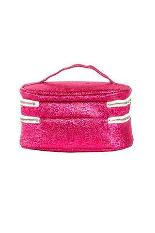 Diamondnet™ in Fuchsia Rebel Glam & Go Travel Case with White Zipper