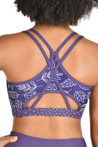 Maple Sports Bra in Mulberry Purple