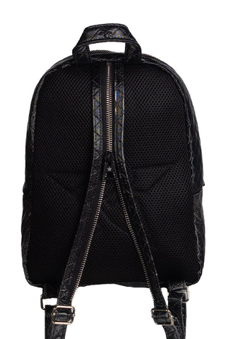 Quilted Sparkle Rebel Purse Bag with Black Zipper