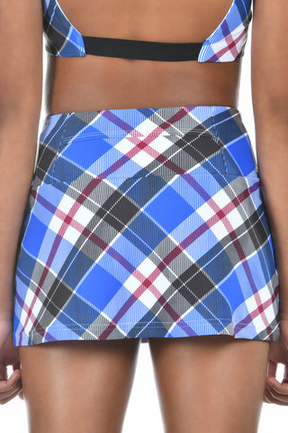 Plaiditude Skirt in Royal Blue