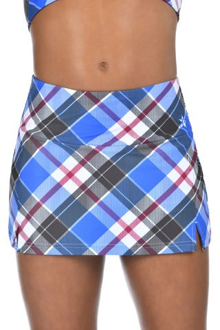 Plaiditude Skirt in Royal Blue