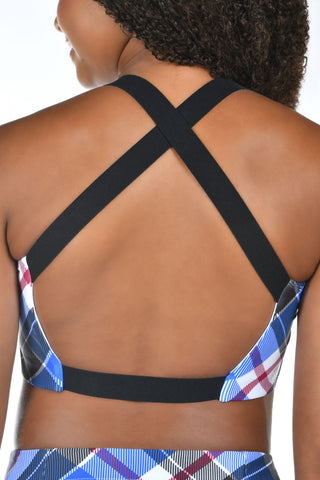 Plaiditude Sports Bra in Royal Blue
