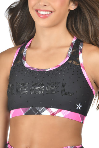 Punk Princess Sports Bra in Black