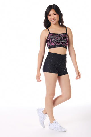 Rebel Against Bullying Sports Bra in Black