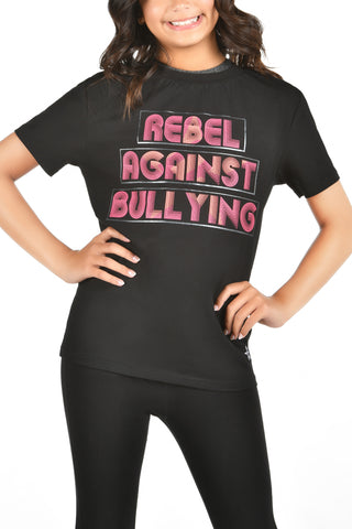 Rebel Against Bullying Unisex Tee in Pink Nouveau