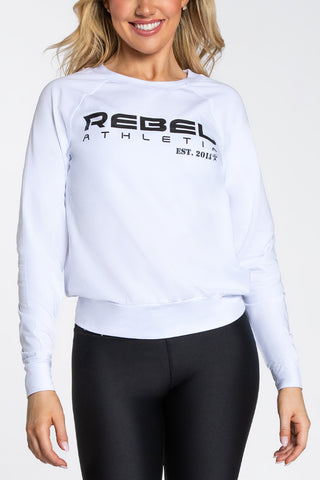 Rebel Athletic Long Sleeve in White