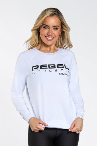 Rebel Athletic Long Sleeve in White