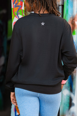 Rebel Against Bulling Pullover in Black