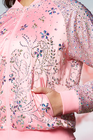 Crystal Couture Jacket in Orchid Pink - Special Order