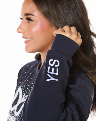 Space Please Pullover in Navy