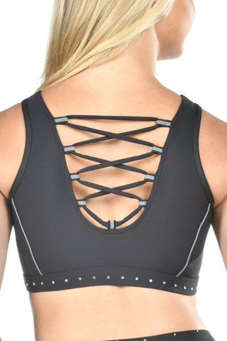Skip Sports Bra in Black