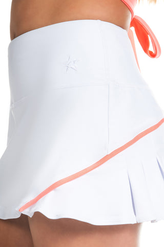 Sofia Pleated Skirt in White