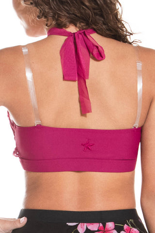 Tempo Sports Bra in Maroon