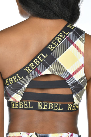 Vibe Check Sports Bra in Banana Yellow