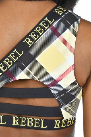 Vibe Check Sports Bra in Banana Yellow