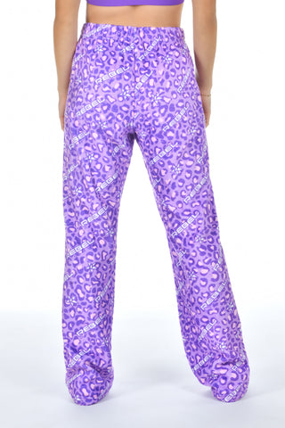 Wild Side Lounge Pants in Purple Leopard