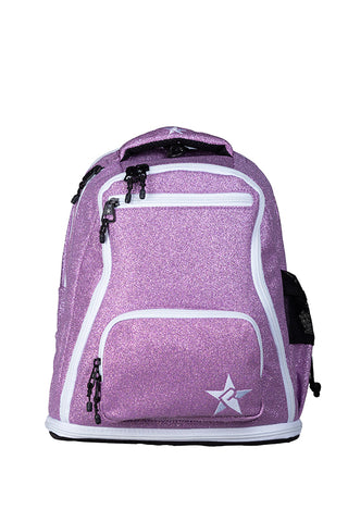 Lavender Rebel Baby Dream Bag with White Zipper
