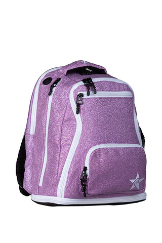 Lavender Rebel Baby Dream Bag with White Zipper